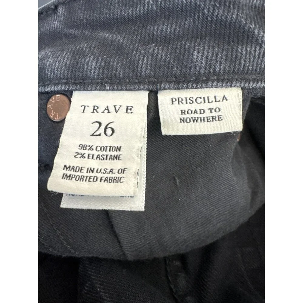 TRAVE Priscilla Road to‎ Nowhere 26 Denim Shorts Washed Black EUC 9.25